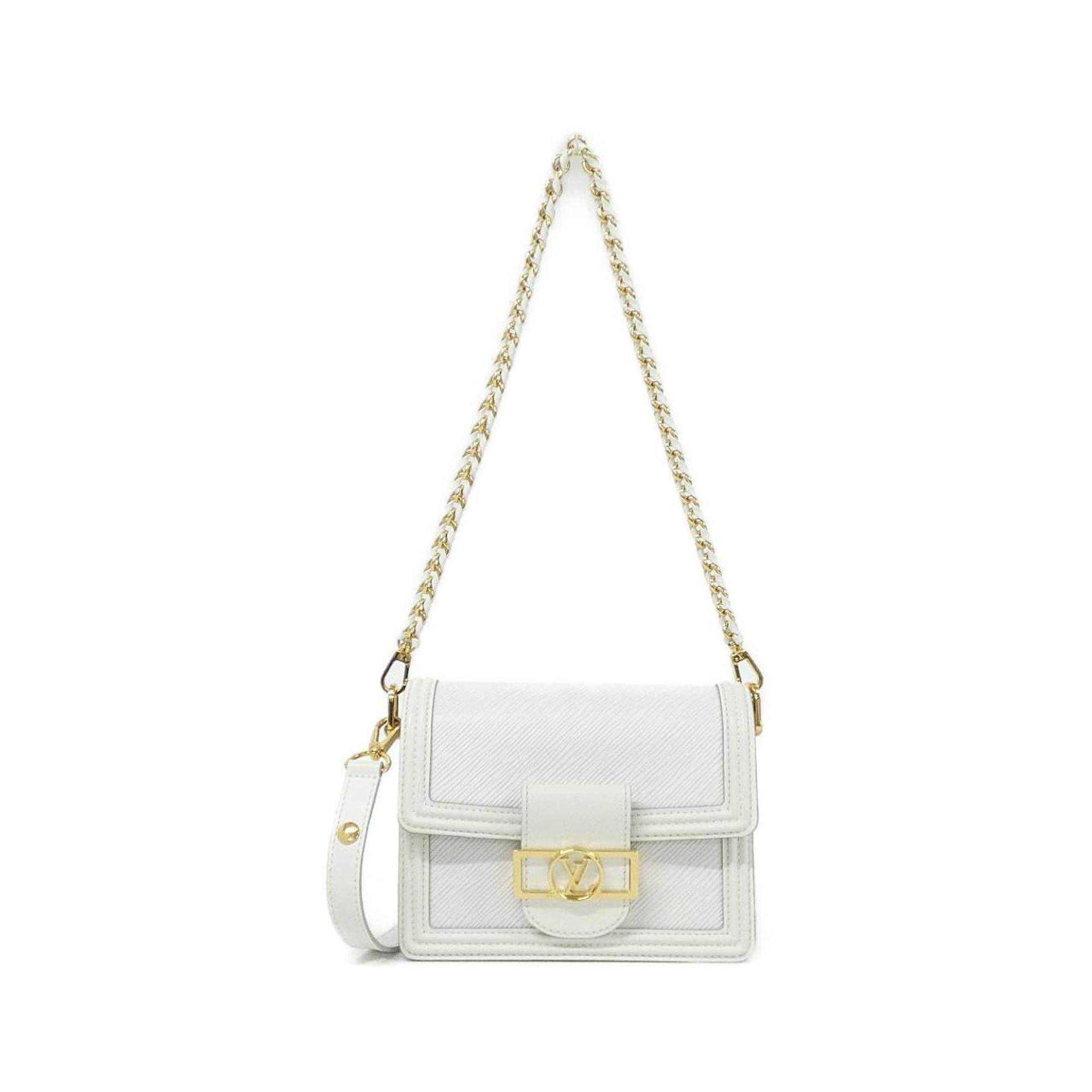 Louis Vuitton White Leather Shoulder Bag