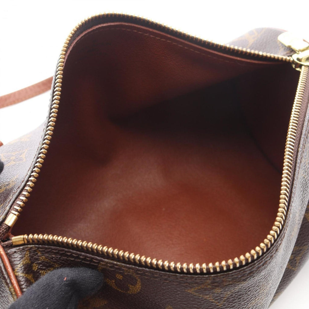 Louis Vuitton Brown Coated Canvas Leather Handbag