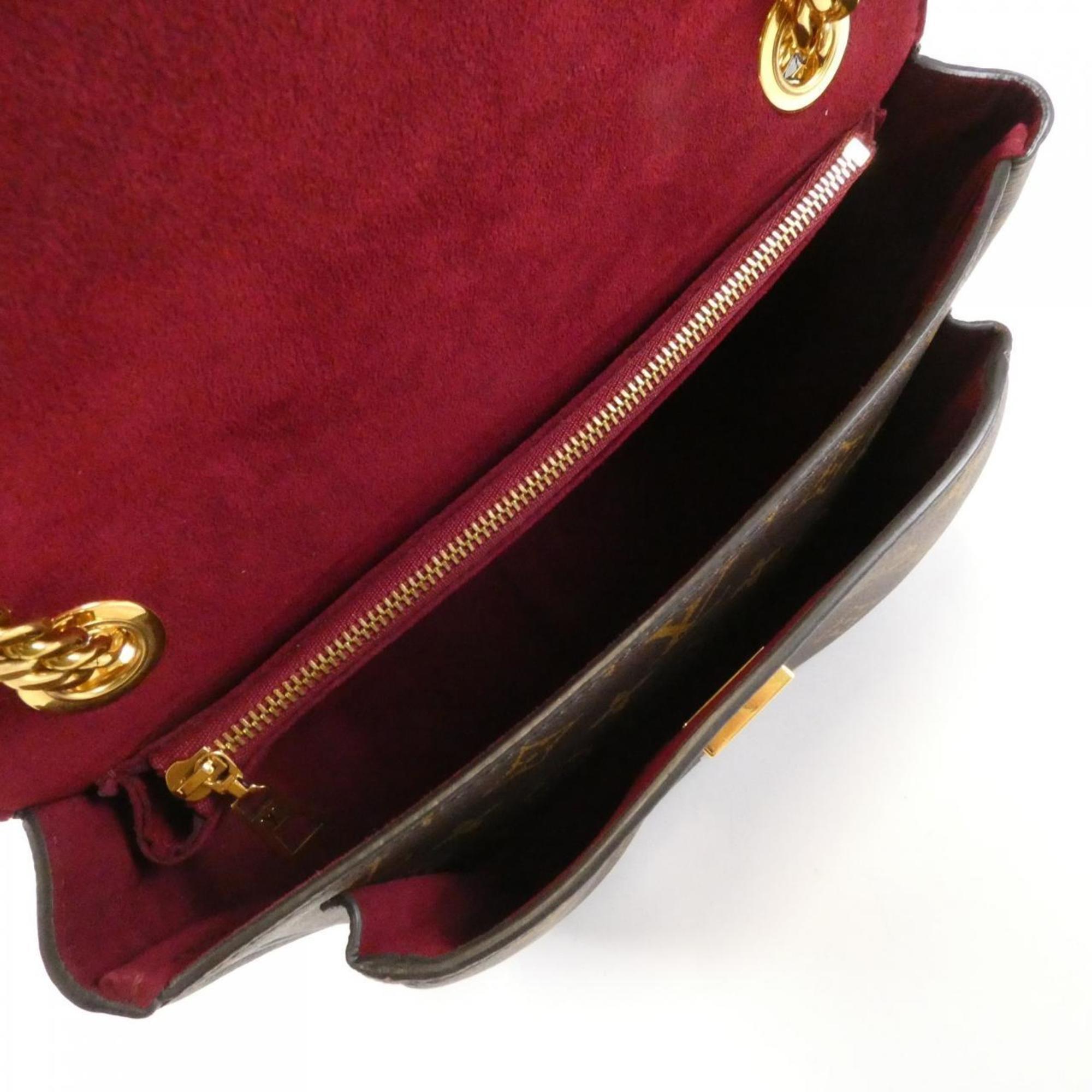 Louis Vuitton Brown Coated Canvas Shoulder Bag