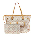 Louis Vuitton Beige Ivory Pvc Tote Bag