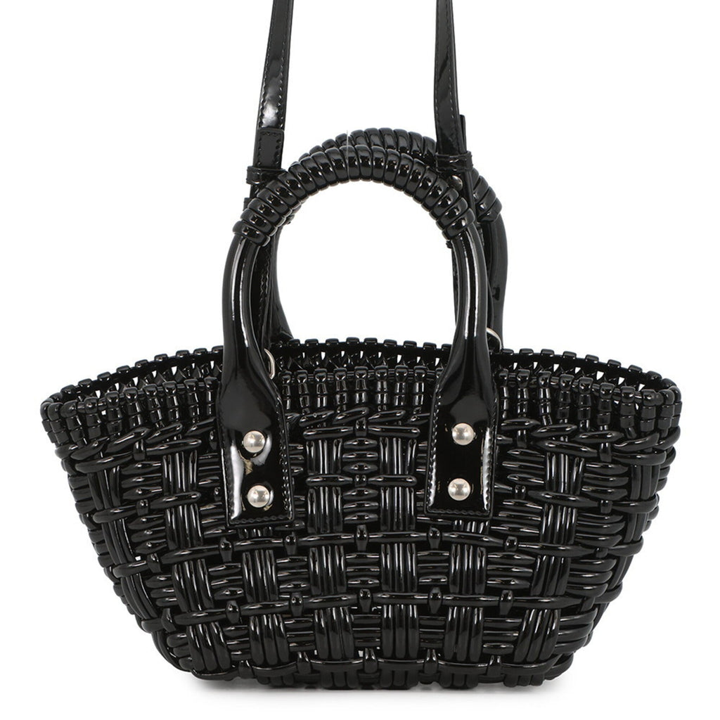 Balenciaga Black Patent Leather Handbag Shoulder