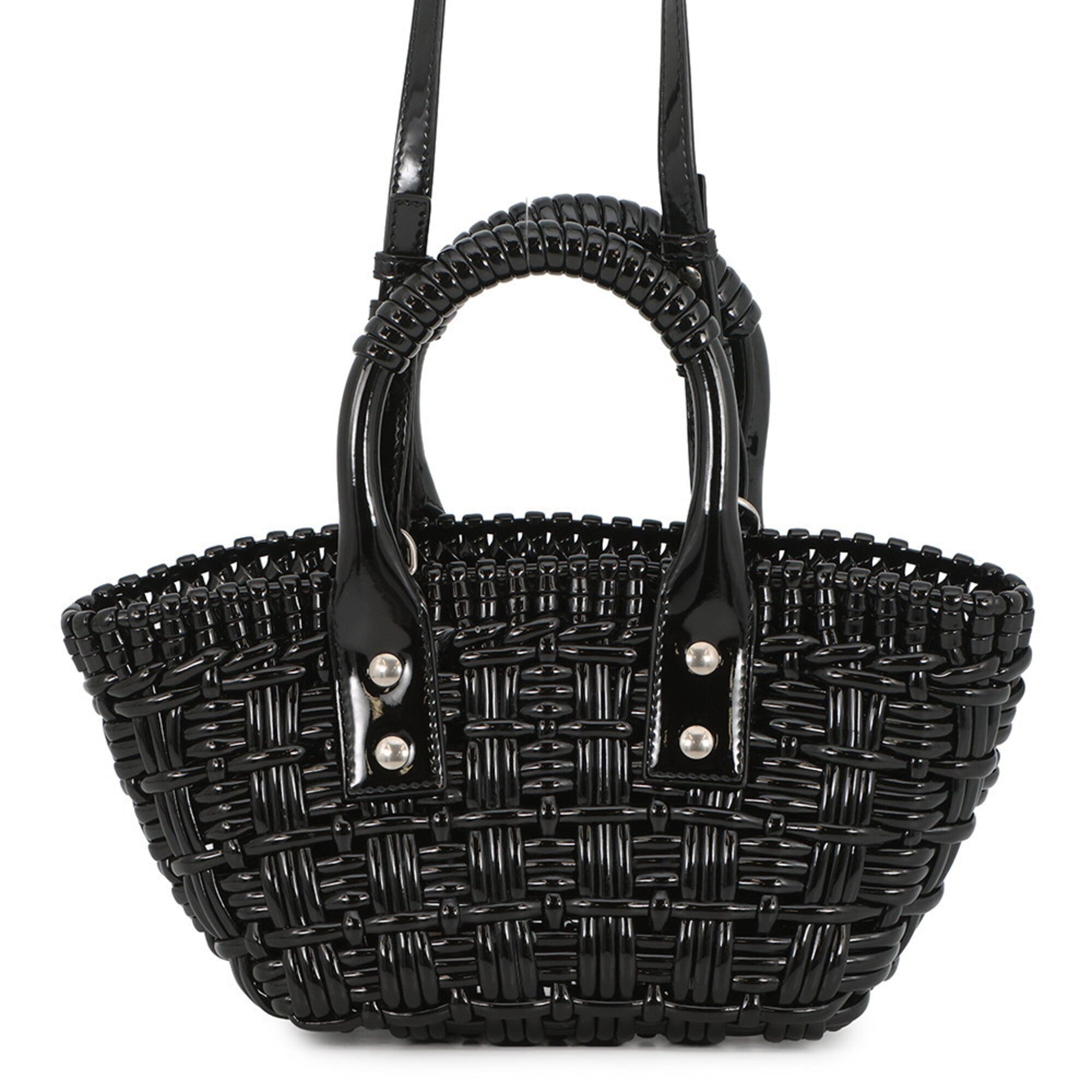 Balenciaga Black Patent Leather Handbag Shoulder