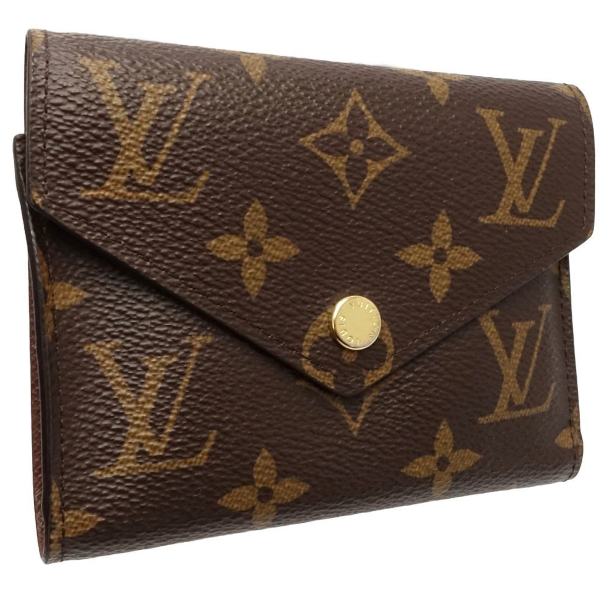Louis Vuitton Brown Canvas Wallet (Tri-Fold)