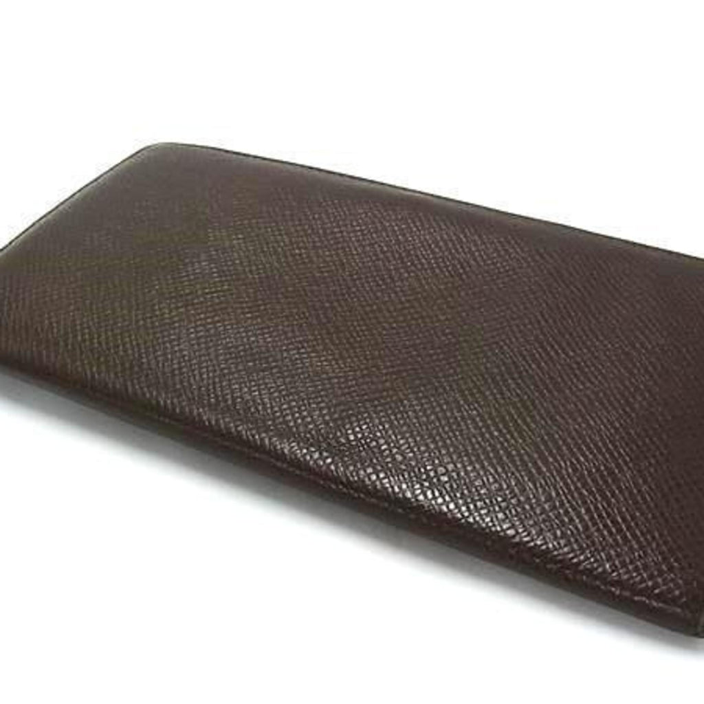 Louis Vuitton Brown Grizzly Taiga Leather Long Wallet