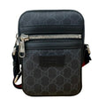 Gucci Black Coated Canvas Messenger Bag Shoulder Bag (Pre-Owned)