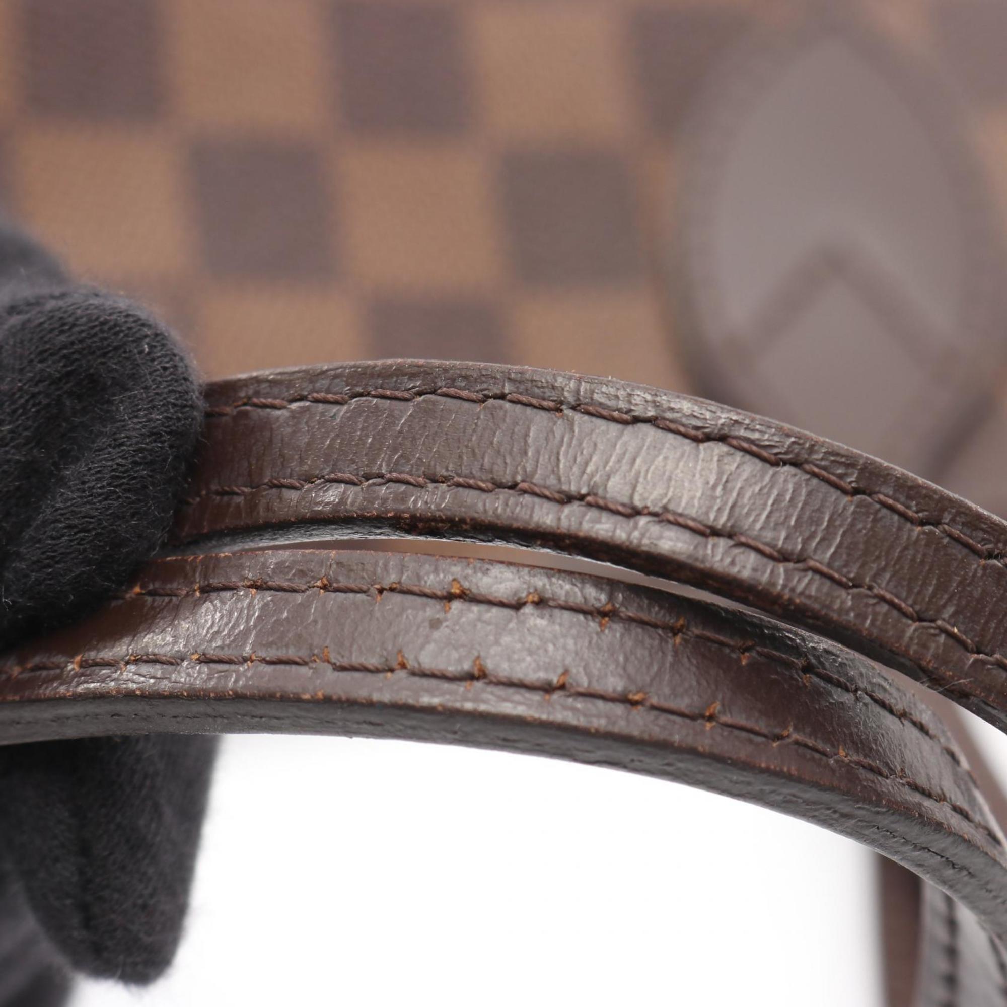 Louis Vuitton Brown Ebene Coated Canvas Leather Tote Bag