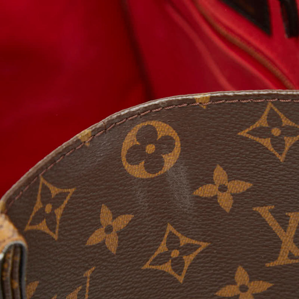 Louis Vuitton Brown Pvc Leather Handbag Shoulder Bag