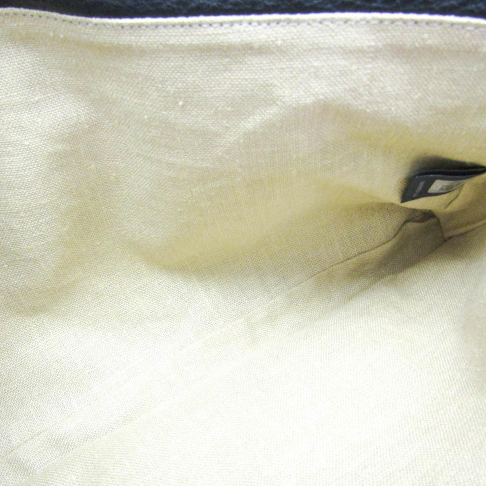 Fendi Selleria Black Leather Messenger Bag Shoulder Bag
