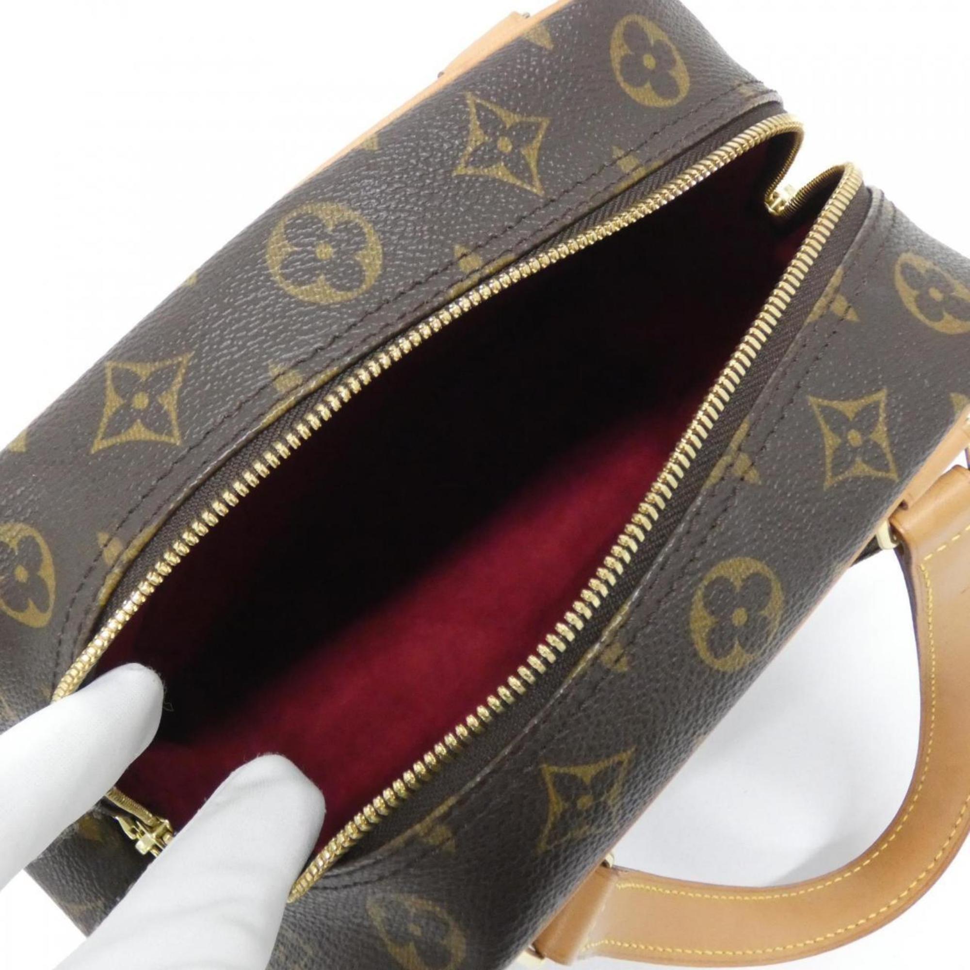 Louis Vuitton Marron Coated Canvas Handbag