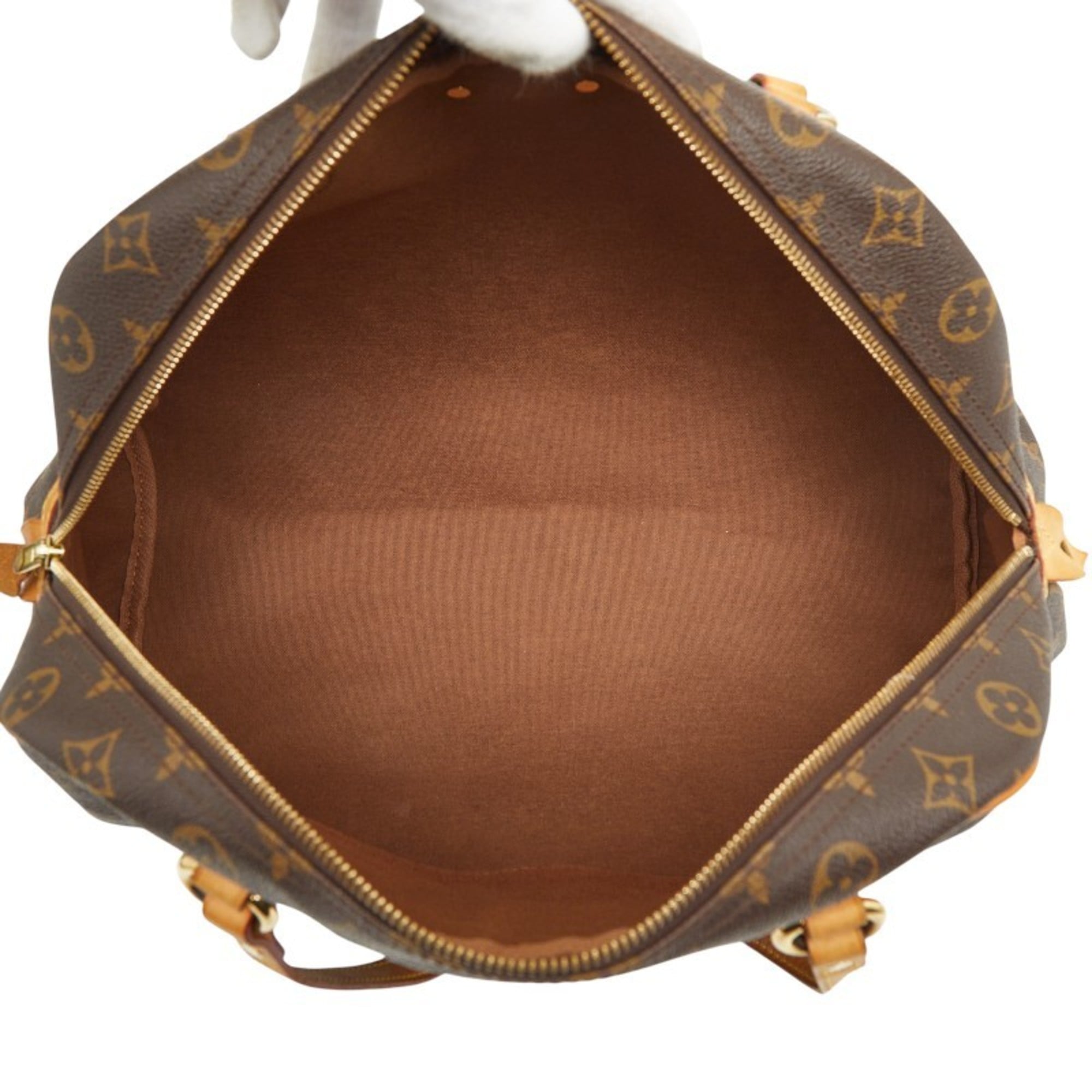Louis Vuitton Brown Pvc Leather Handbag Shoulder Bag