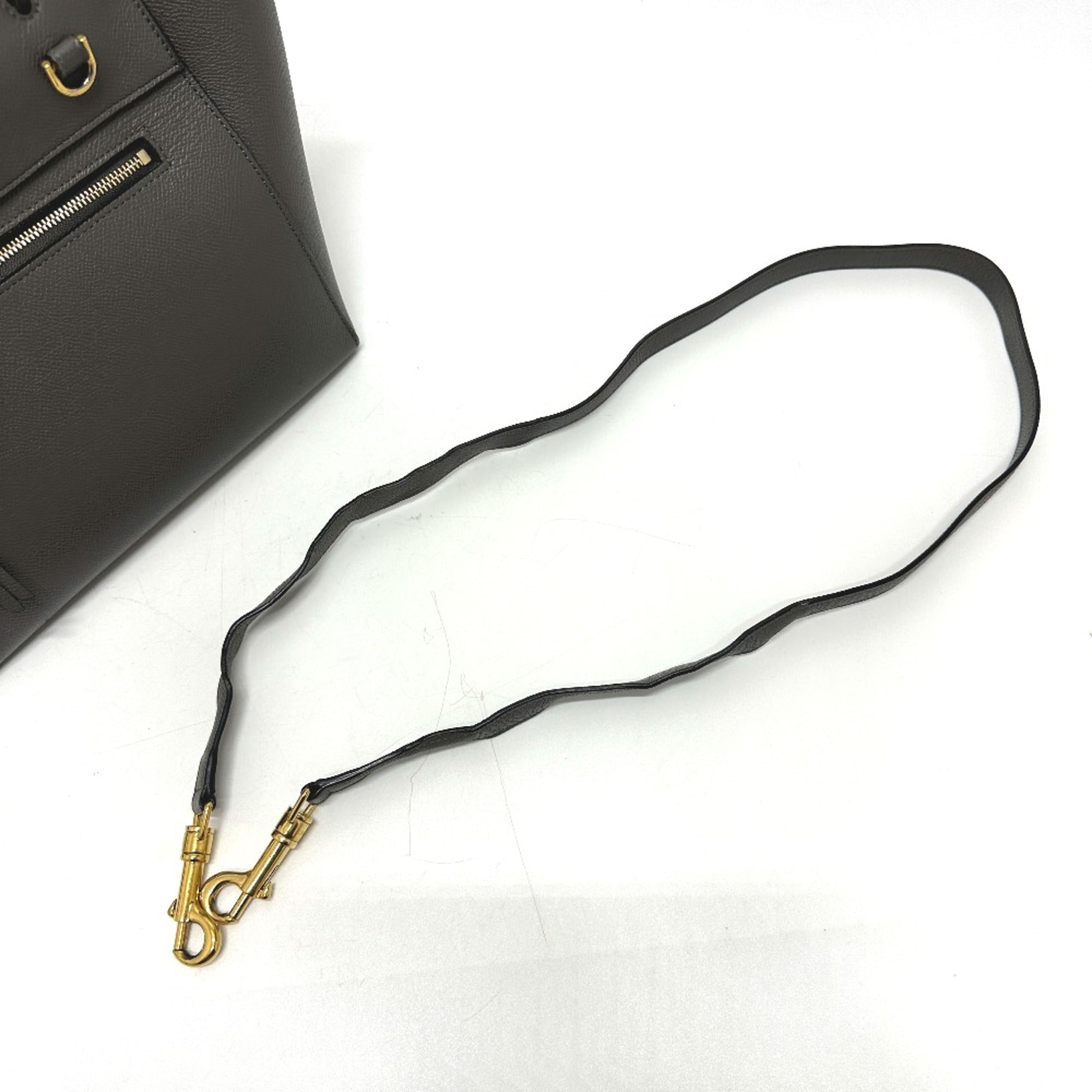 Celine Gray Leather Handbag