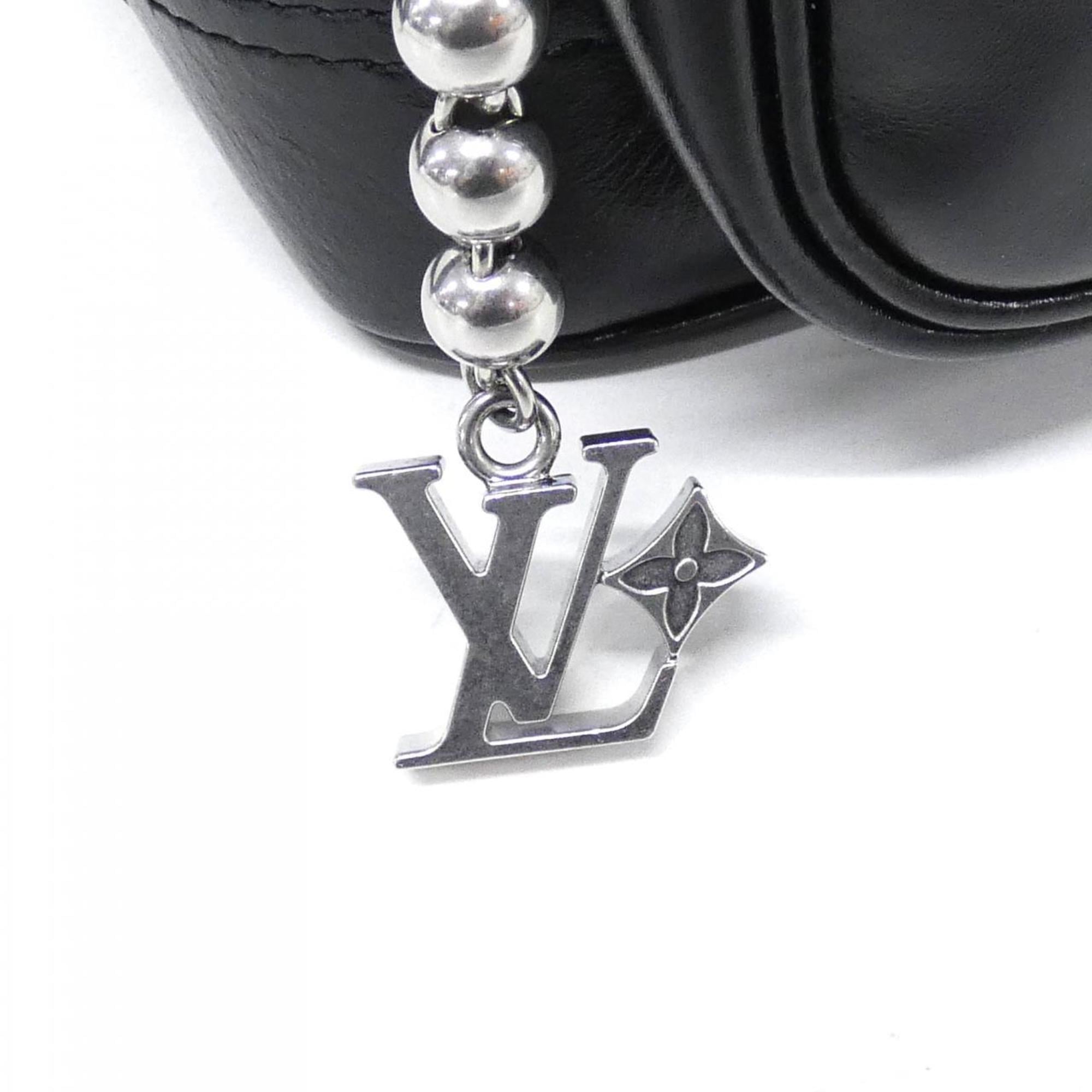Louis Vuitton Black Leather Shoulder Bag