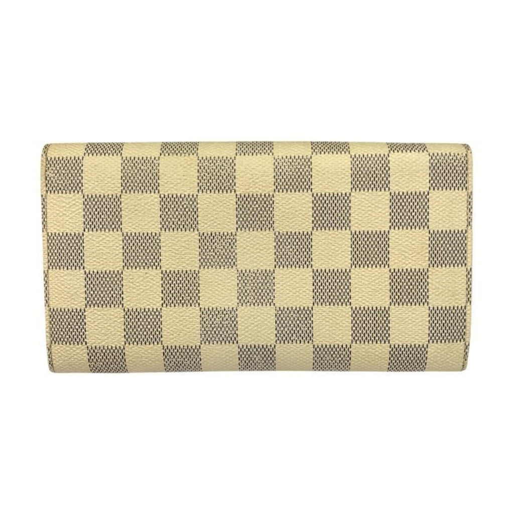 Louis Vuitton White Damier Azur Long Wallet (Tri-Fold)