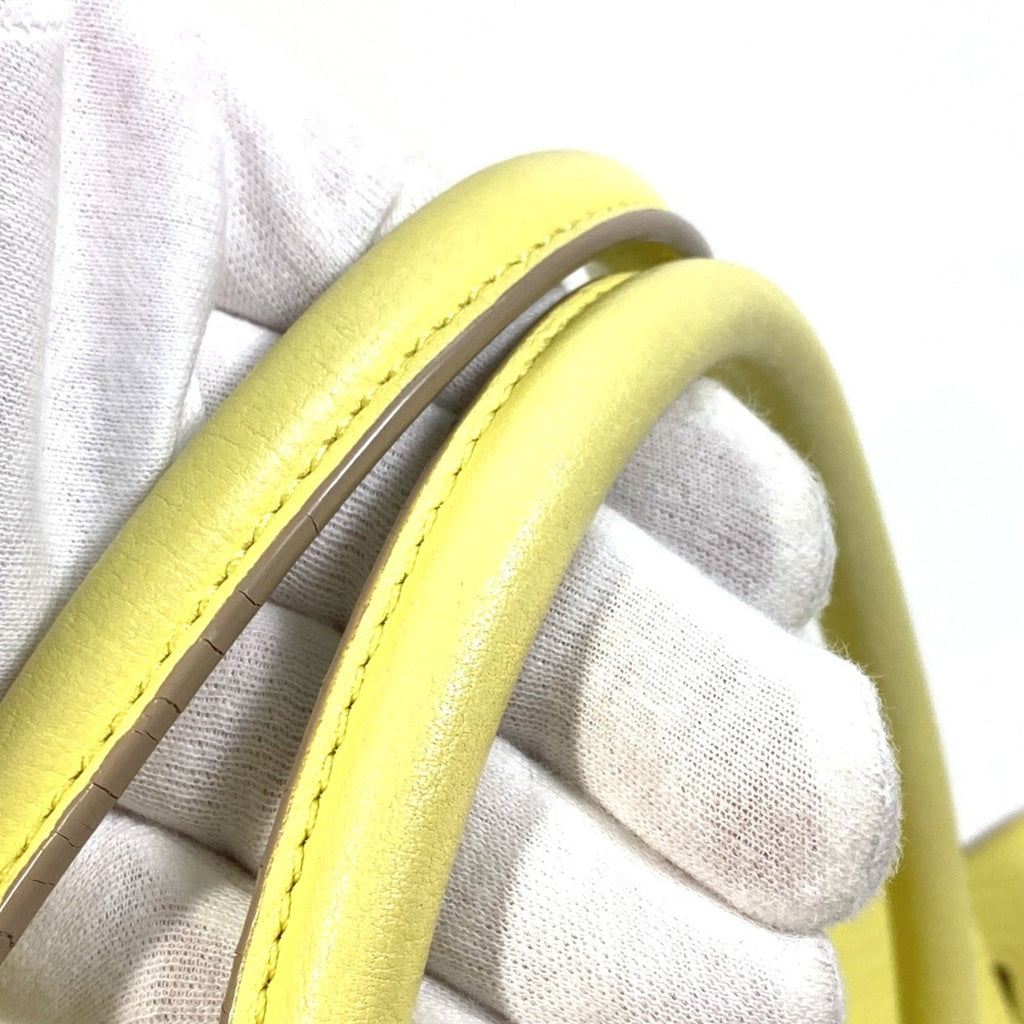 Celine Yellow Leather Handbag