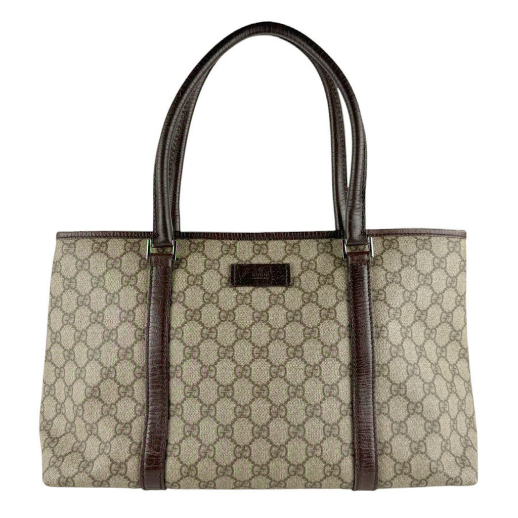 Gucci Brown Gg Supreme Shoulder Bag Tote Bag (Pre-Owned)