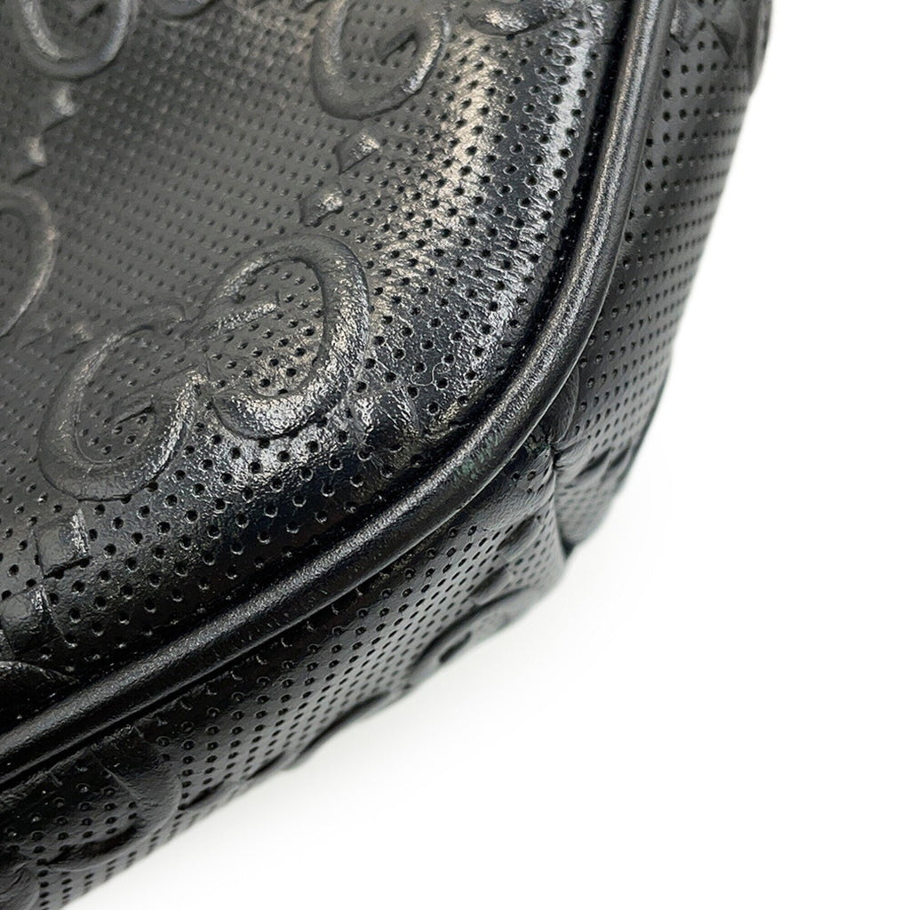 Gucci Black Leather Handbag Sling Bag (Pre-Owned)
