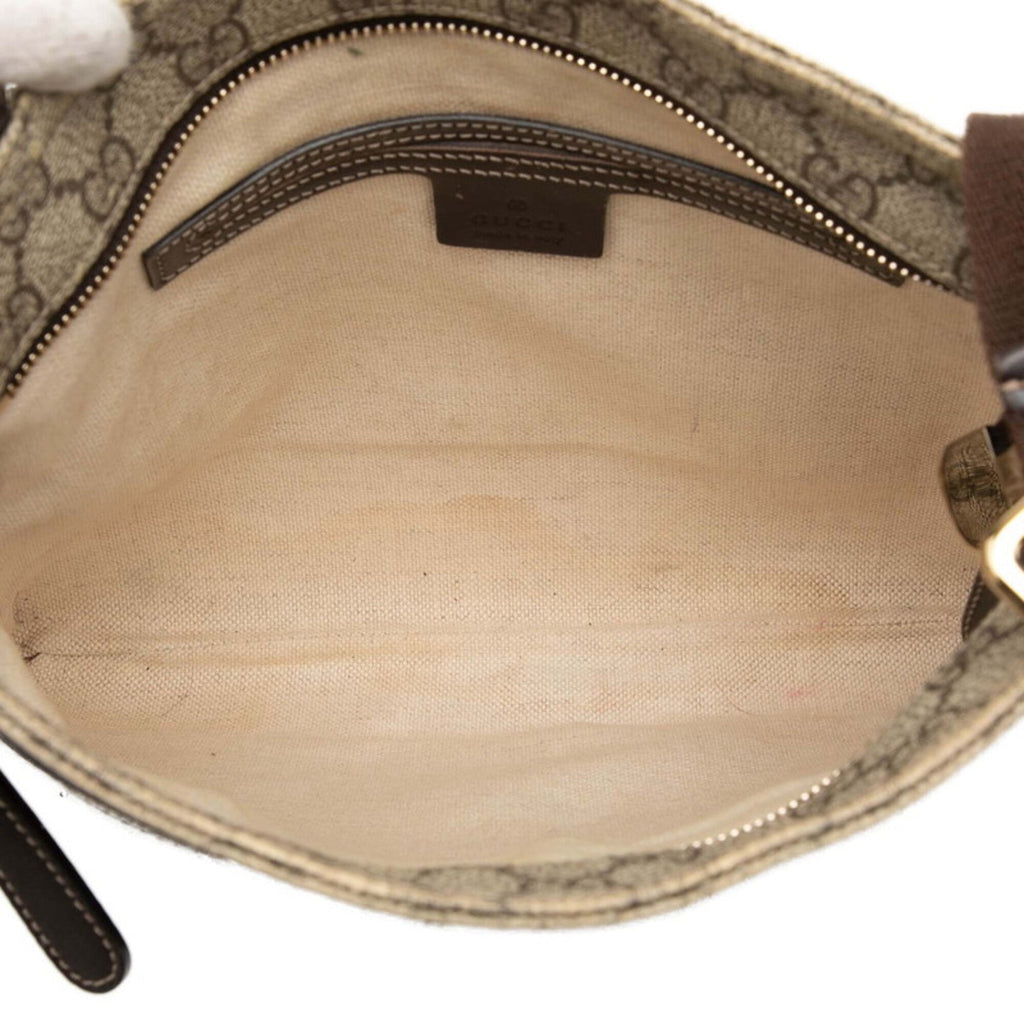 Gucci Beige Brown Pvc Leather Shoulder Bag (Pre-Owned)