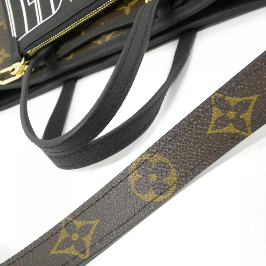 Louis Vuitton Black Marron Monogram Monogram Leather Handbag