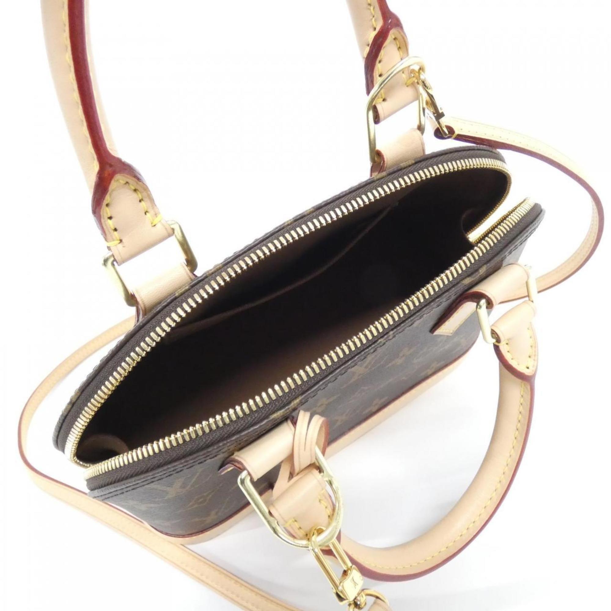 Louis Vuitton Marron Coated Canvas Handbag