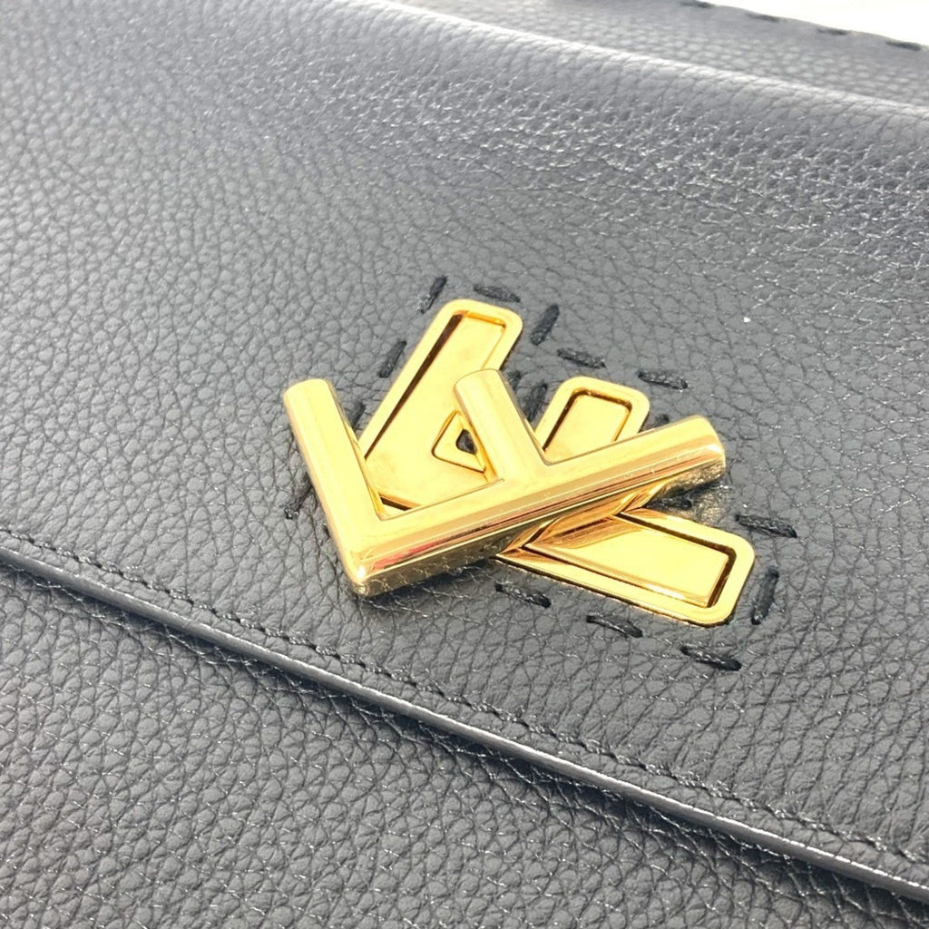 Fendi Black Leather Briefcase Handbag