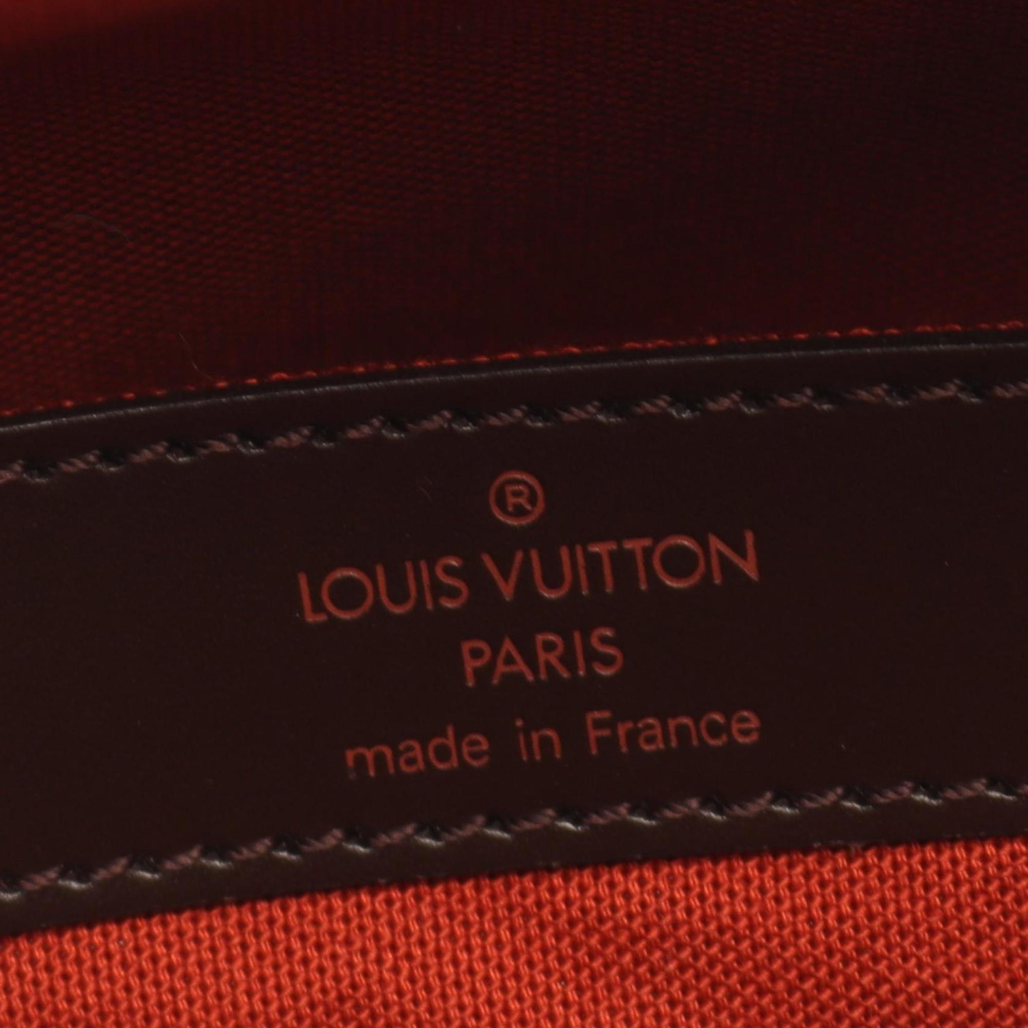 Louis Vuitton Damier Brown Ebene Coated Canvas Leather Shoulder Bag
