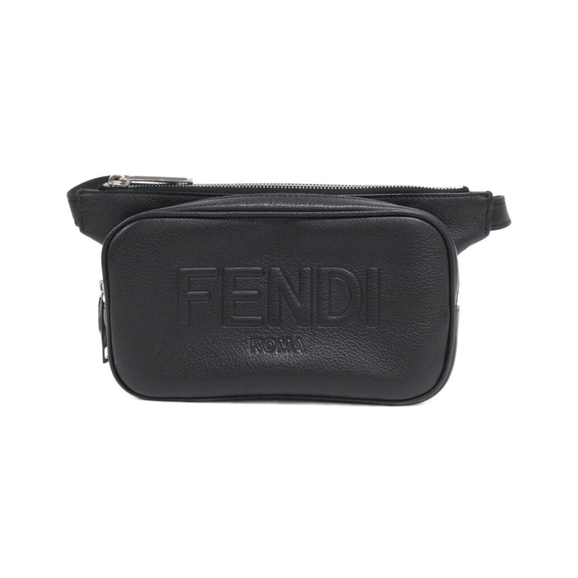 Fendi Black Leather Fanny Pack