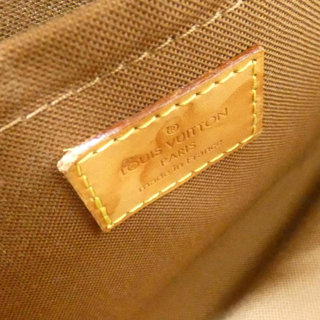 Louis Vuitton Marron Coated Canvas Handbag