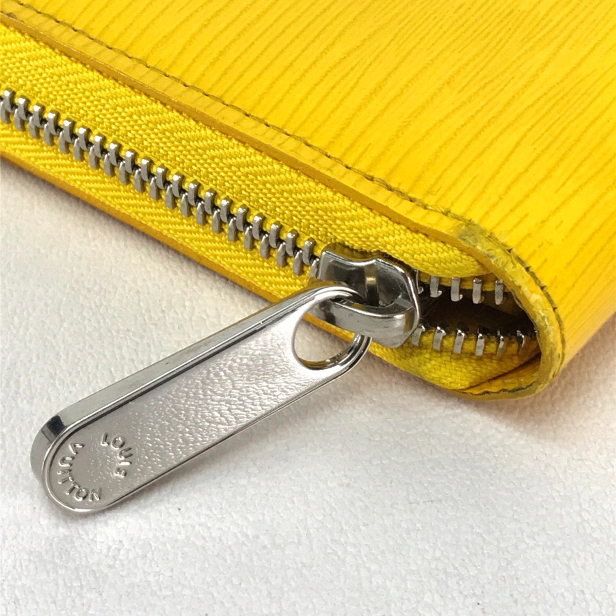 Louis Vuitton Yellow Leather Long Wallet