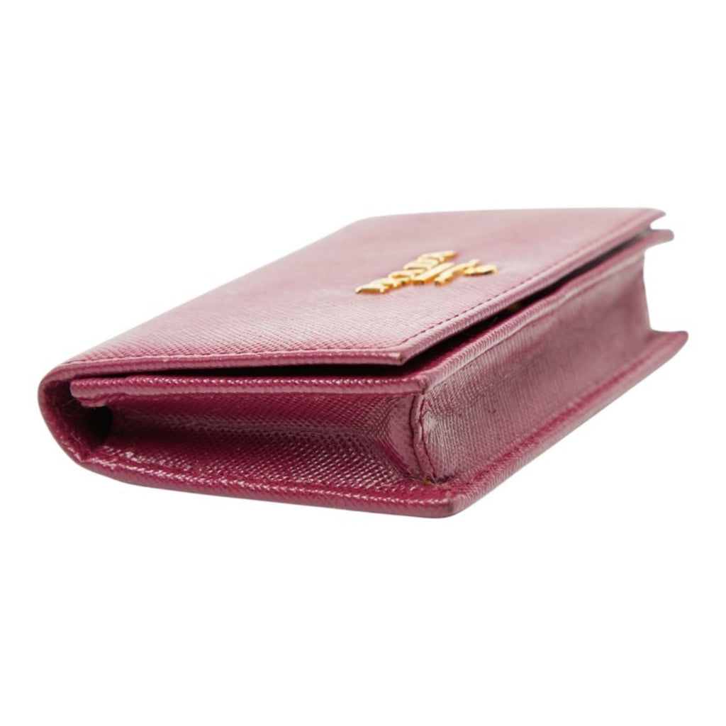Prada Purple Leather Coin Purse/Coin Case