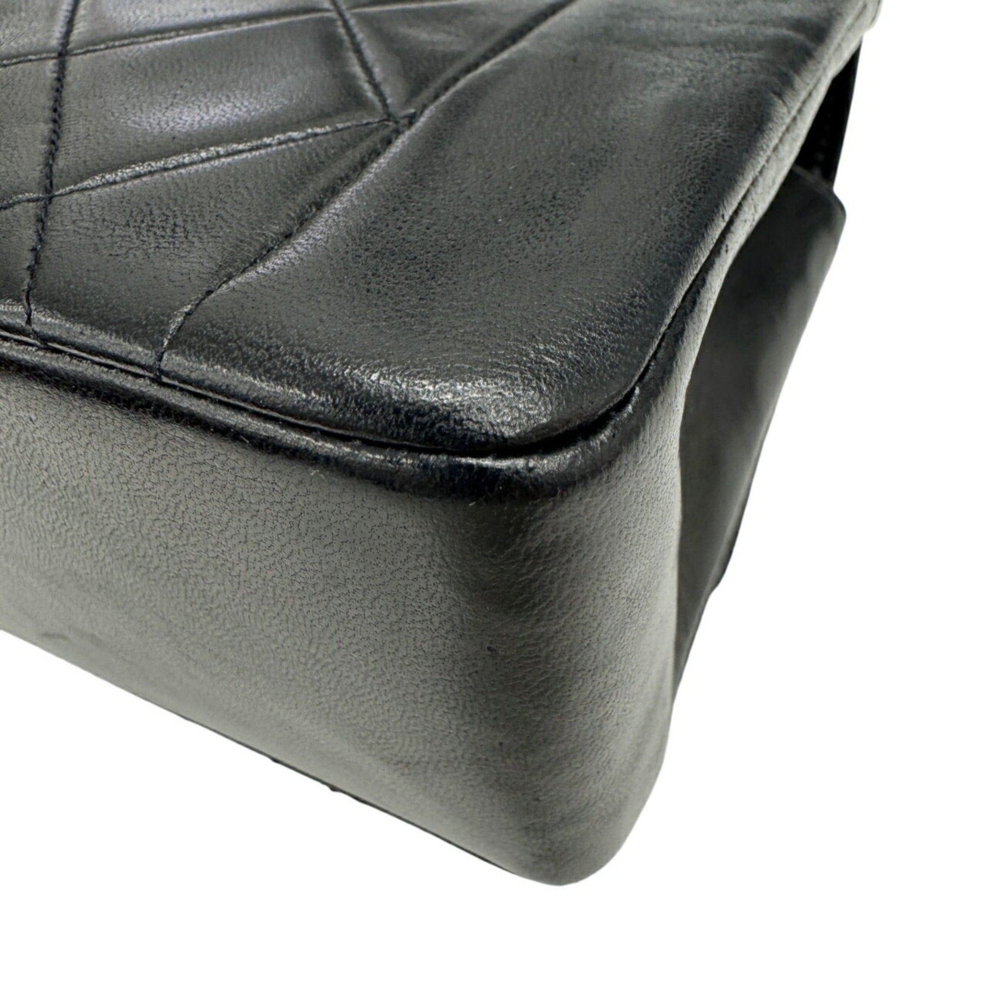 Chanel Matelasse Black Leather Shoulder Bag