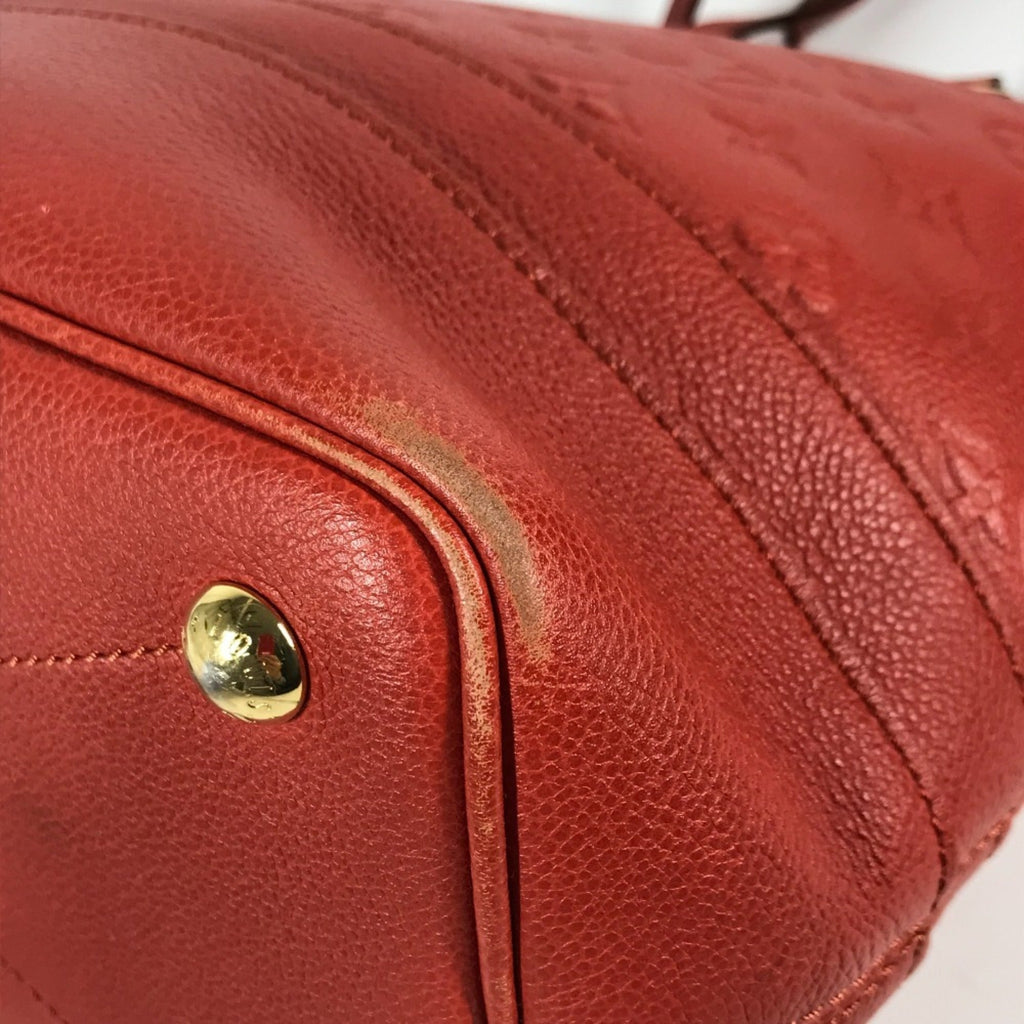 Louis Vuitton Monogram Empreinte Red Color Monogram Empreinte Shoulder Bag Tote Bag