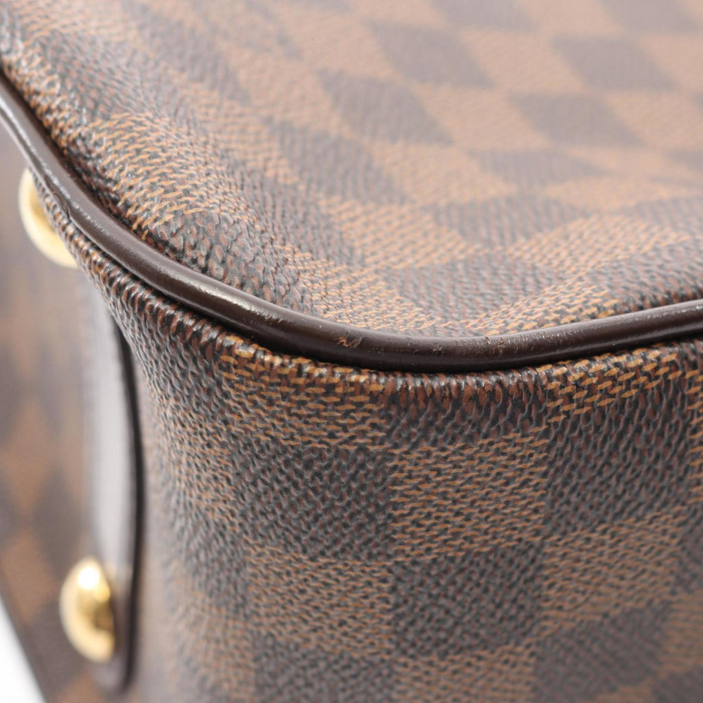 Louis Vuitton Brown Damier Canvas Rose Coated Canvas Handbag