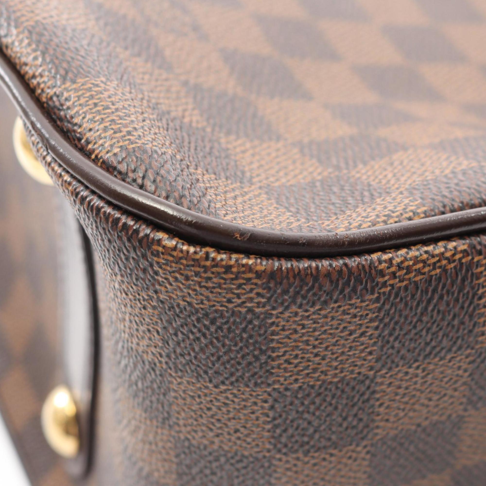 Louis Vuitton Brown Damier Canvas Rose Coated Canvas Handbag
