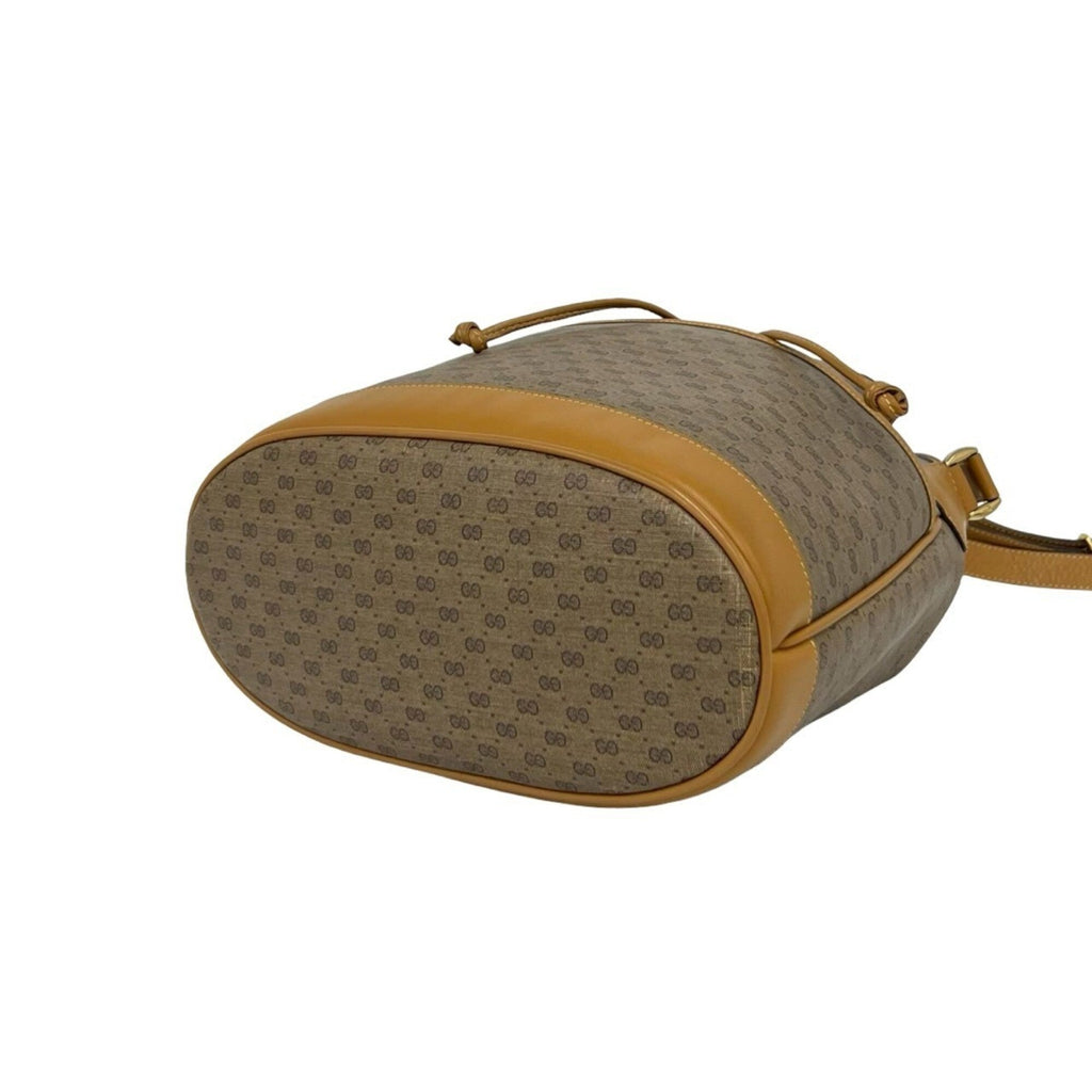 Gucci Brown Pvc Leather Boston Bag Handbag Shoulder Bag (Pre-Owned)