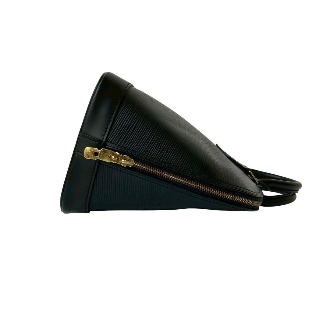 Louis Vuitton Black Epi Leather Boston Bag Handbag