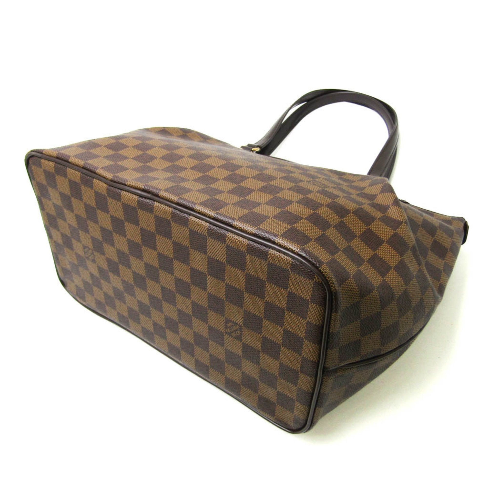Louis Vuitton Damier Ebene Damier Canvas Tote Bag