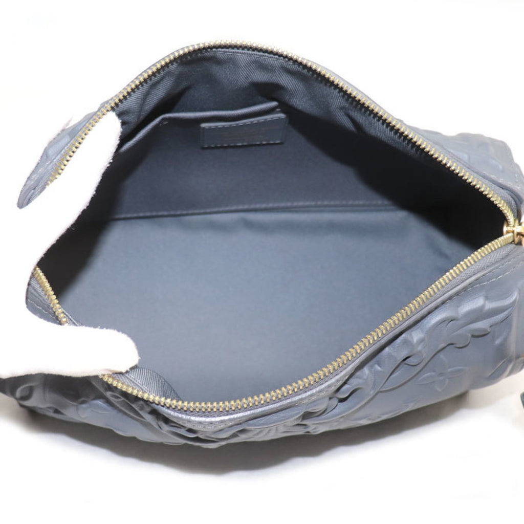 Louis Vuitton Gray Leather Shoulder Bag