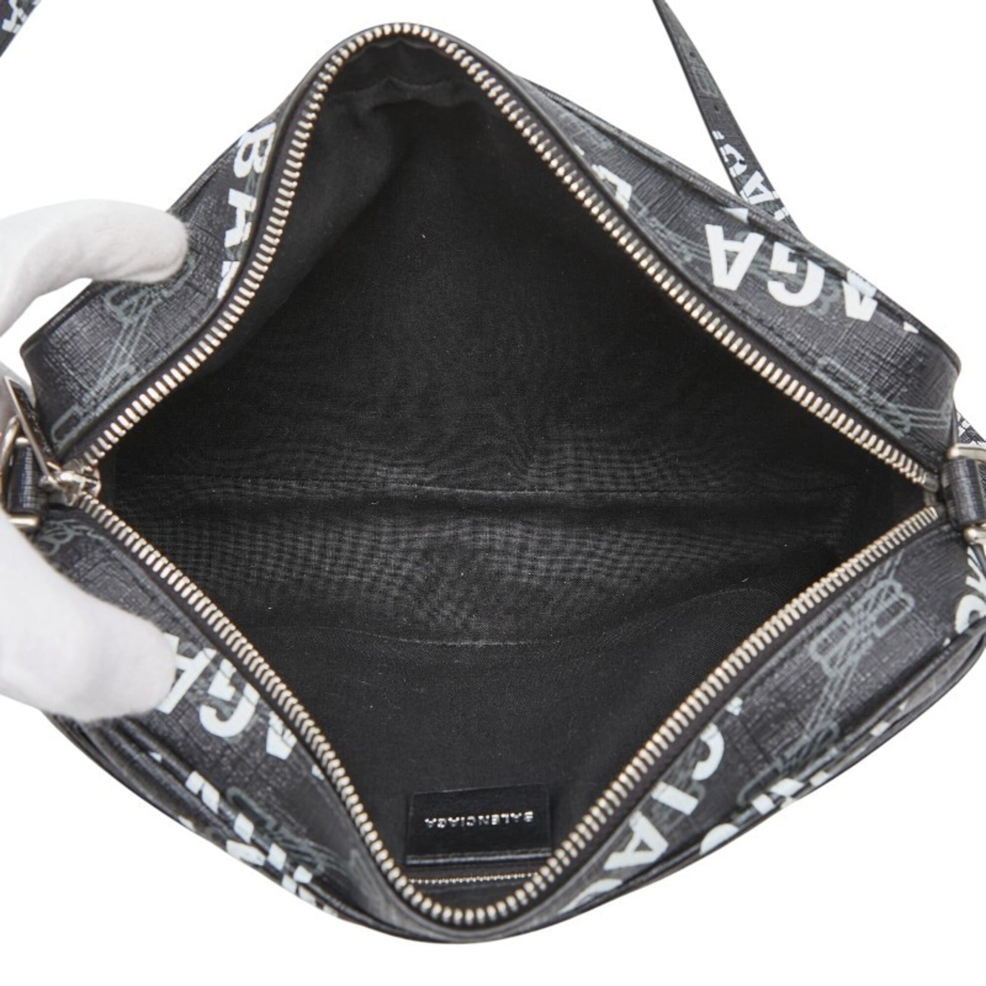 Balenciaga Black Pvc Shoulder