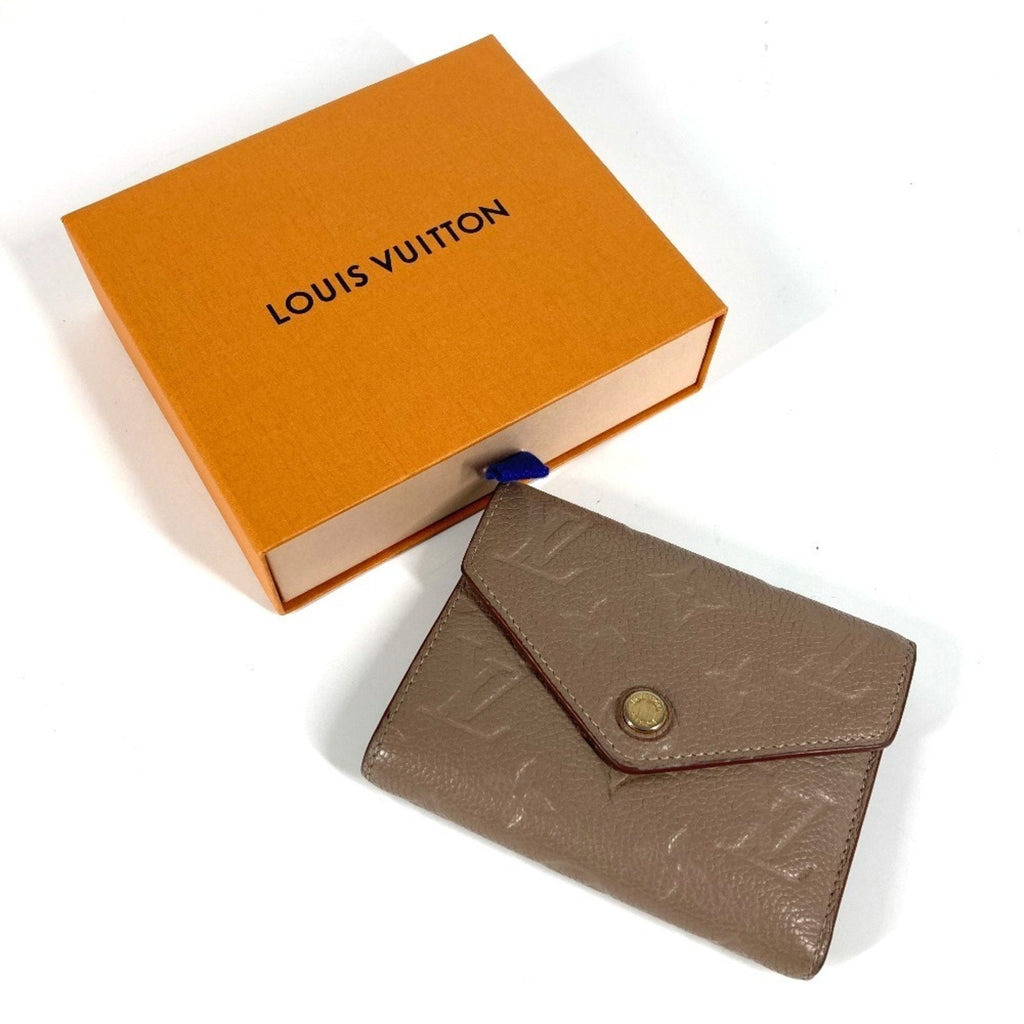 Louis Vuitton Beige Monogram Empreinte Wallet (Tri-Fold)