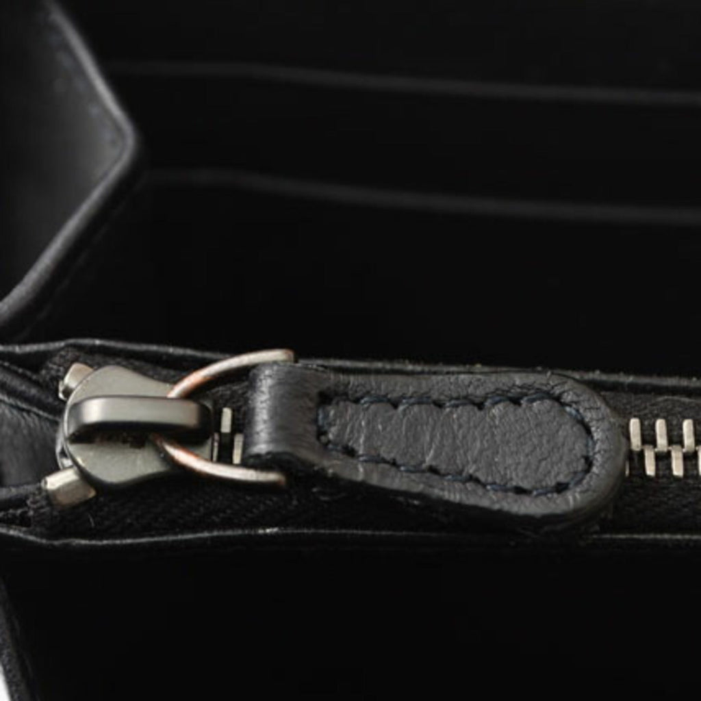 Bottega Veneta Navy Leather Long Wallet (Bi-Fold)