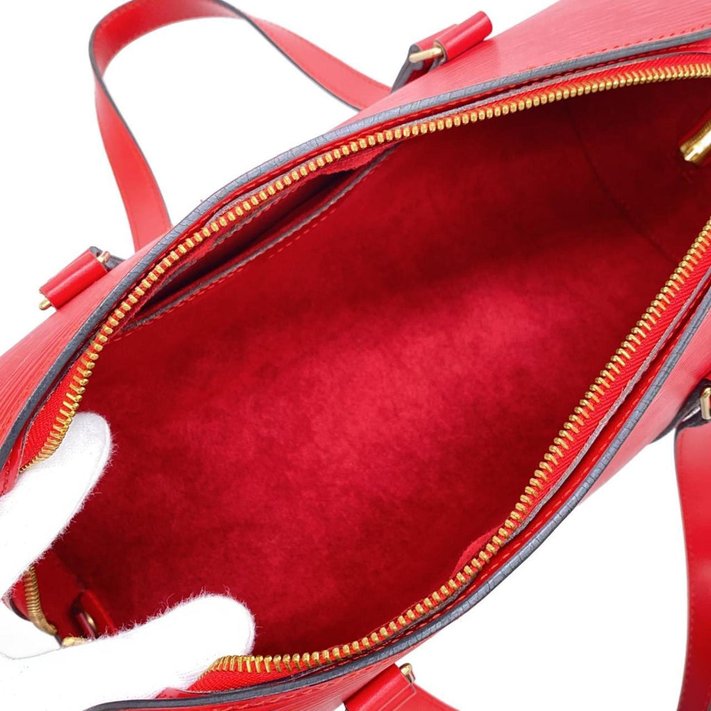 Louis Vuitton Red Color Leather Handbag