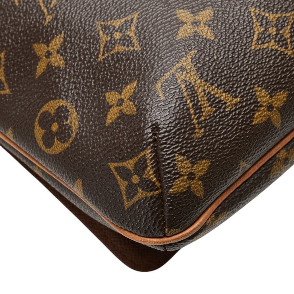 Louis Vuitton Monogram Brown Pvc Leather Handbag Shoulder Bag