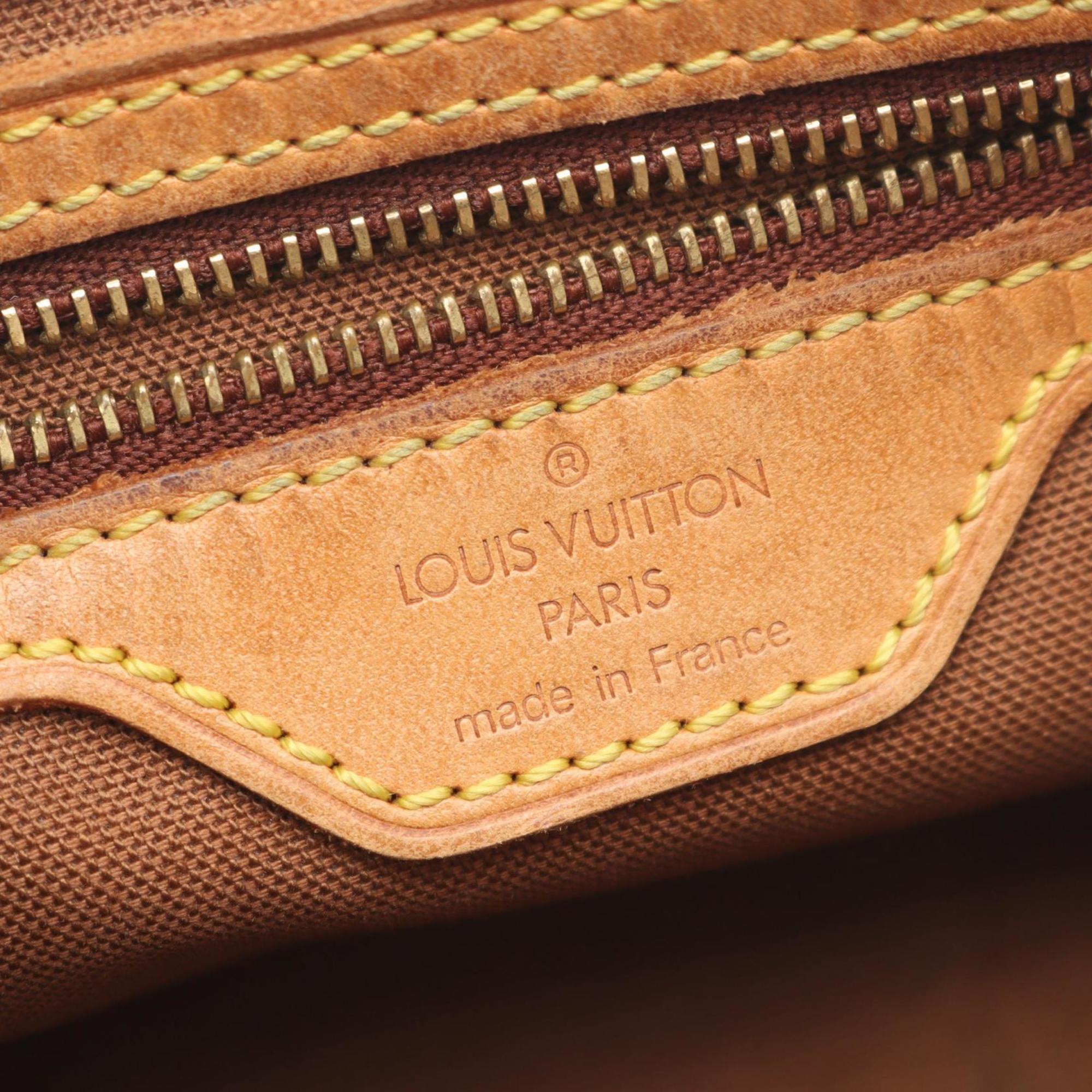 Louis Vuitton Brown Monogram Pvc Coated Canvas Leather Shoulder Bag
