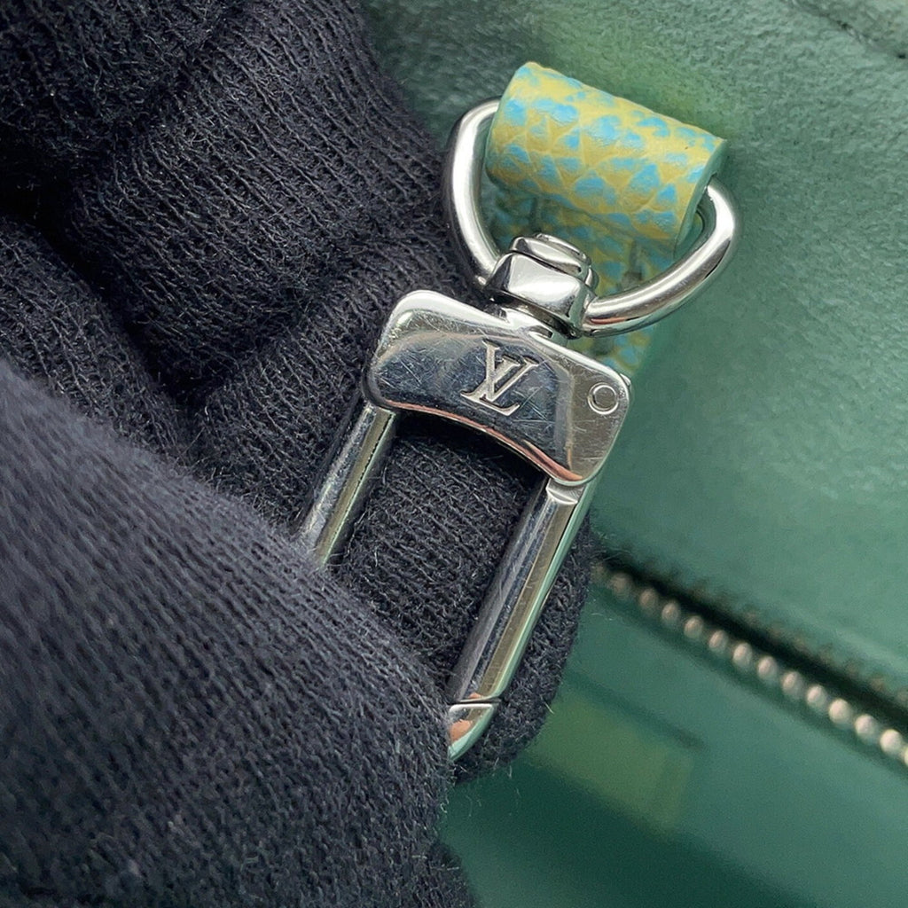 Louis Vuitton Blue Monogram Yellow Monogram Empreinte Handbag Shoulder Bag