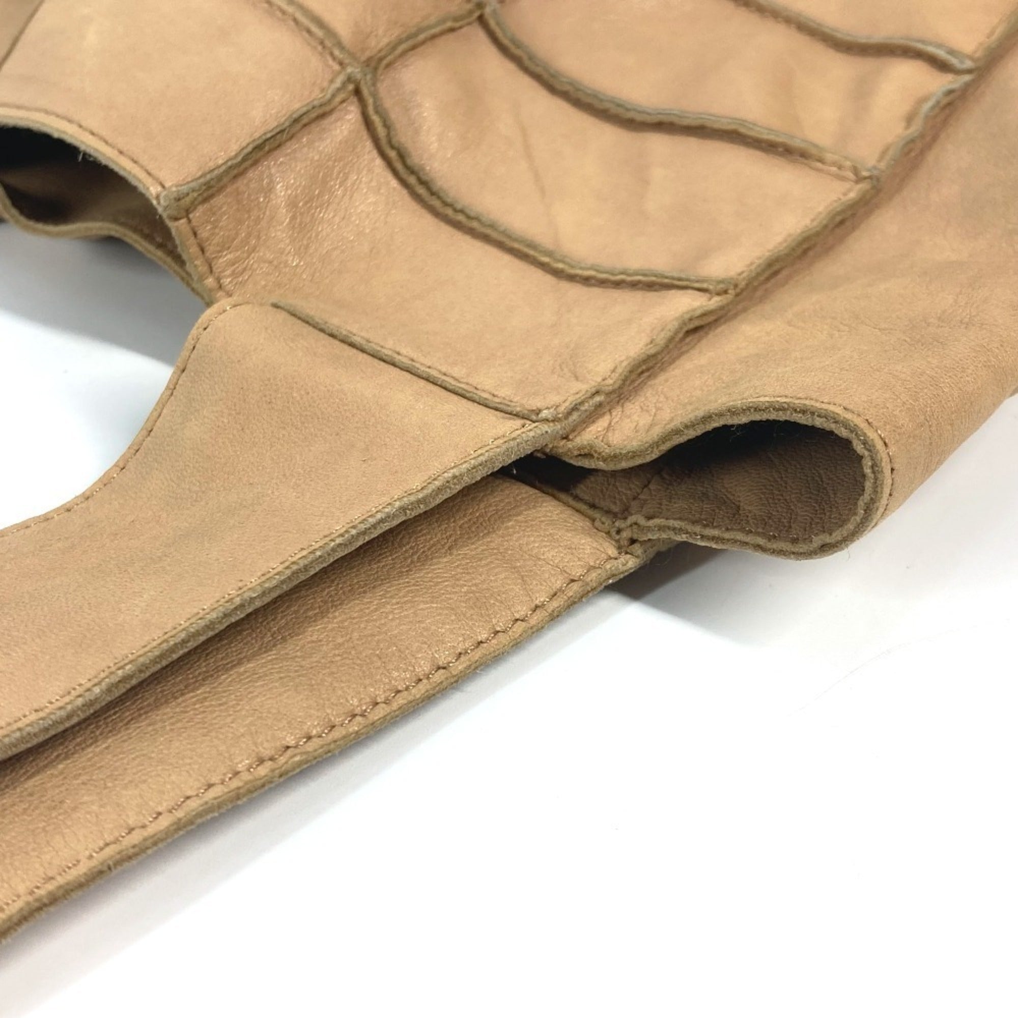 Chanel Beige Leather Shoulder Bag Tote Bag