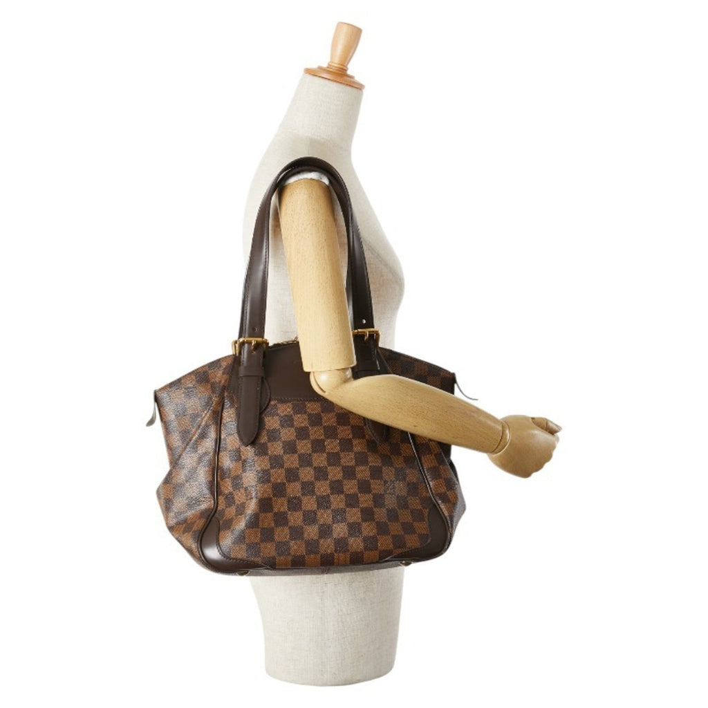 Louis Vuitton Damier Brown Pvc Leather Handbag