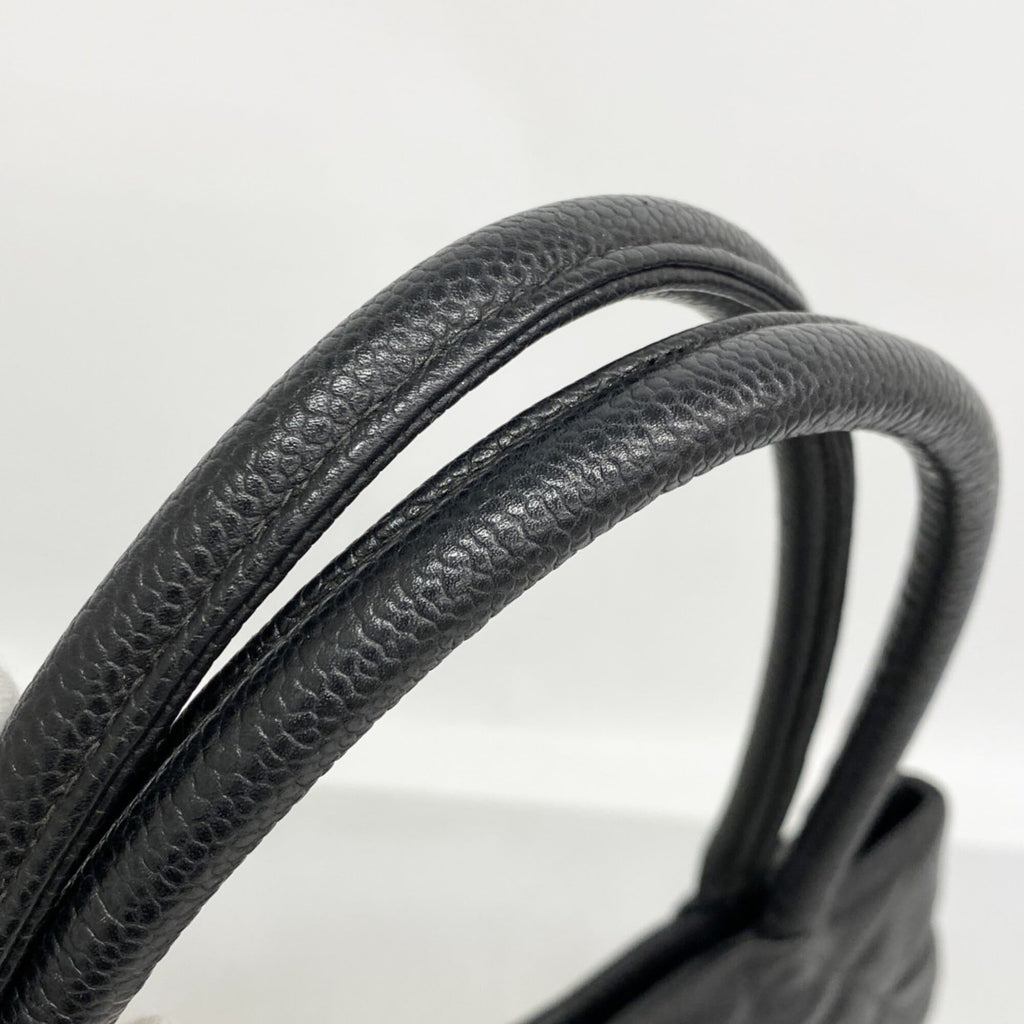 Chanel Black Grained Calfskin Tote Bag