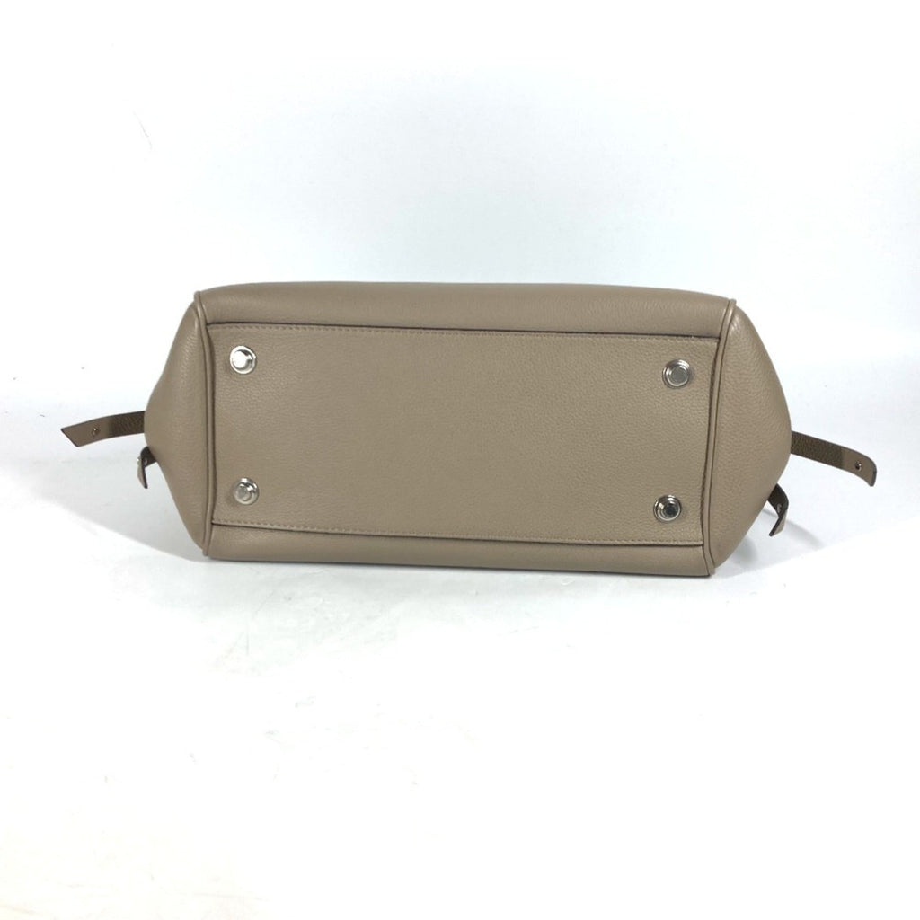Louis Vuitton Gray Tourterelle Leather Handbag Shoulder Bag Tote Bag