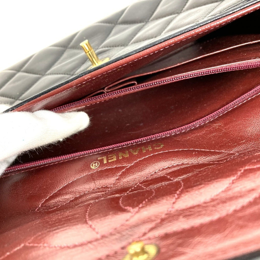 Chanel Black Leather Shoulder Bag