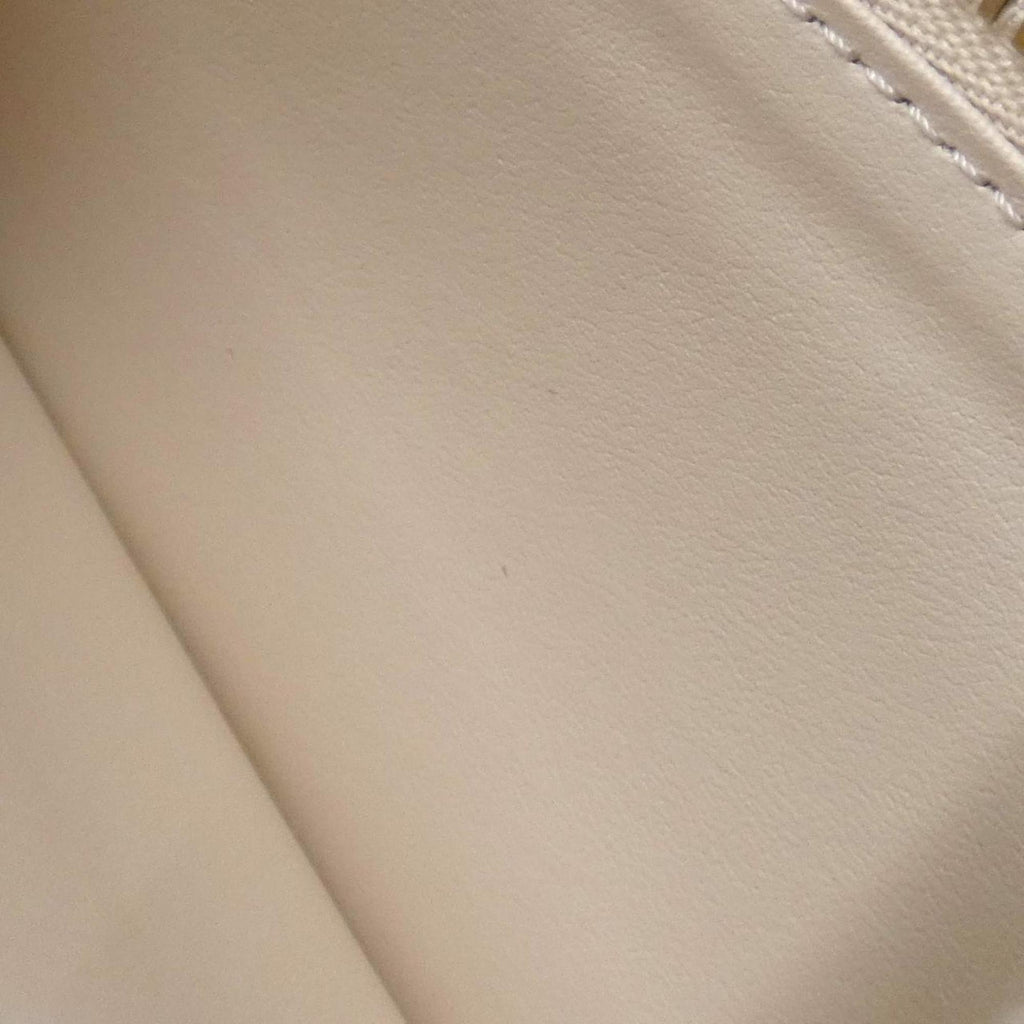 Louis Vuitton White Leather Long Wallet